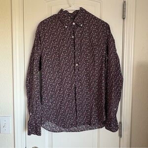 J. Crew Men’s Floral Slim Fit Button Down Long Sleeve Shirt - Size M